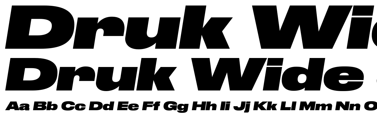Druk Wide Super Italic
