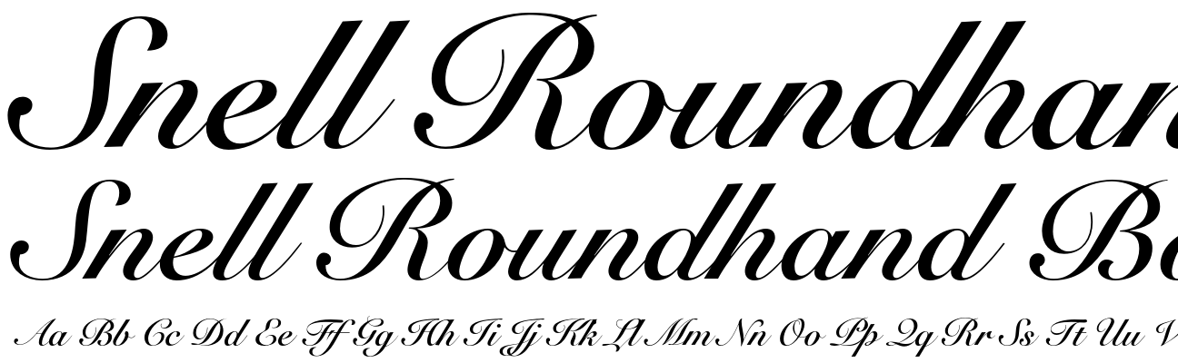 Snell Roundhand Bold Script