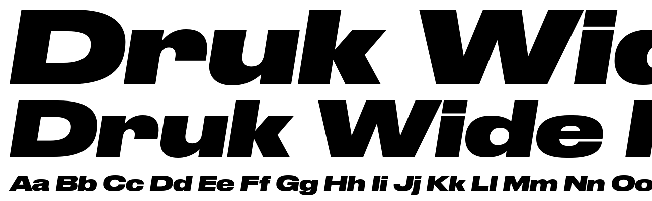 Druk Wide Heavy Italic