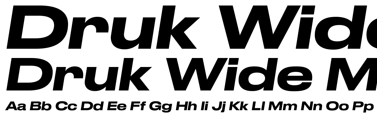 Druk Wide Medium Italic