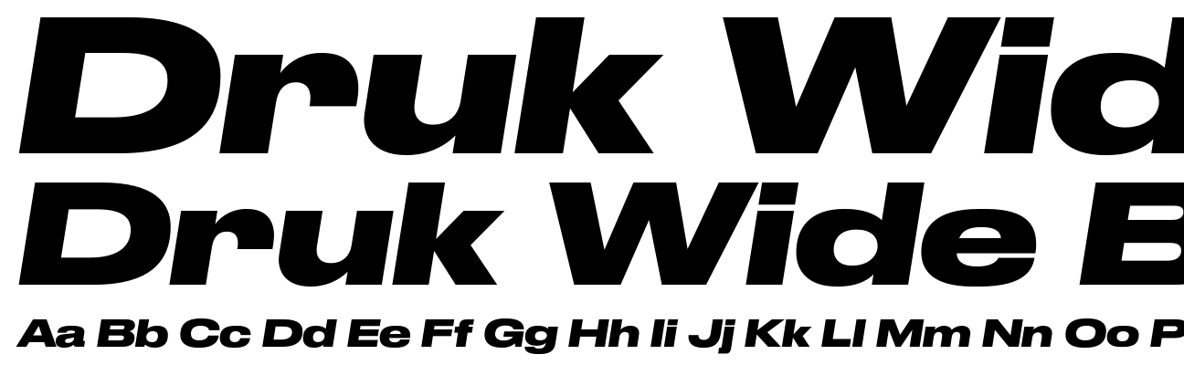 Druk Wide Bold Italic